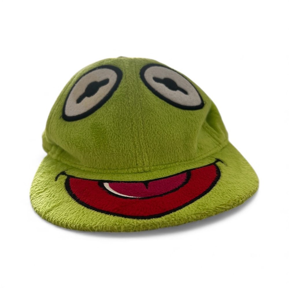 The Muppets Kermit Green Frog Face Kids Cap